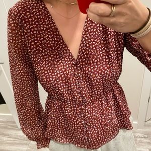 Madewell Floral Blouse